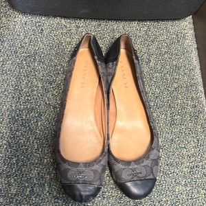 Coach Ballet Slippers ladies size 10